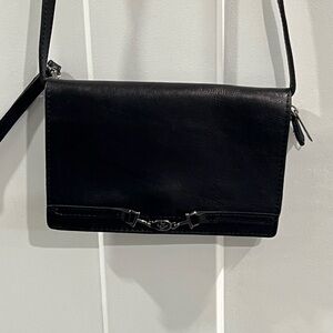 Patricia Nash Sleek Black Crossbody Bag